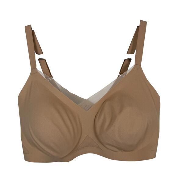 HONEYLOVE CROSSOVER WIRELESS BRA SAND Nude SIZE Medium 36B/C - Picture 2 of 8